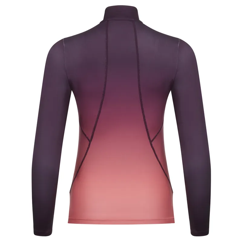 LeMieux Spectrum Young Rider Base Layer - Aubergine/Papaya -1