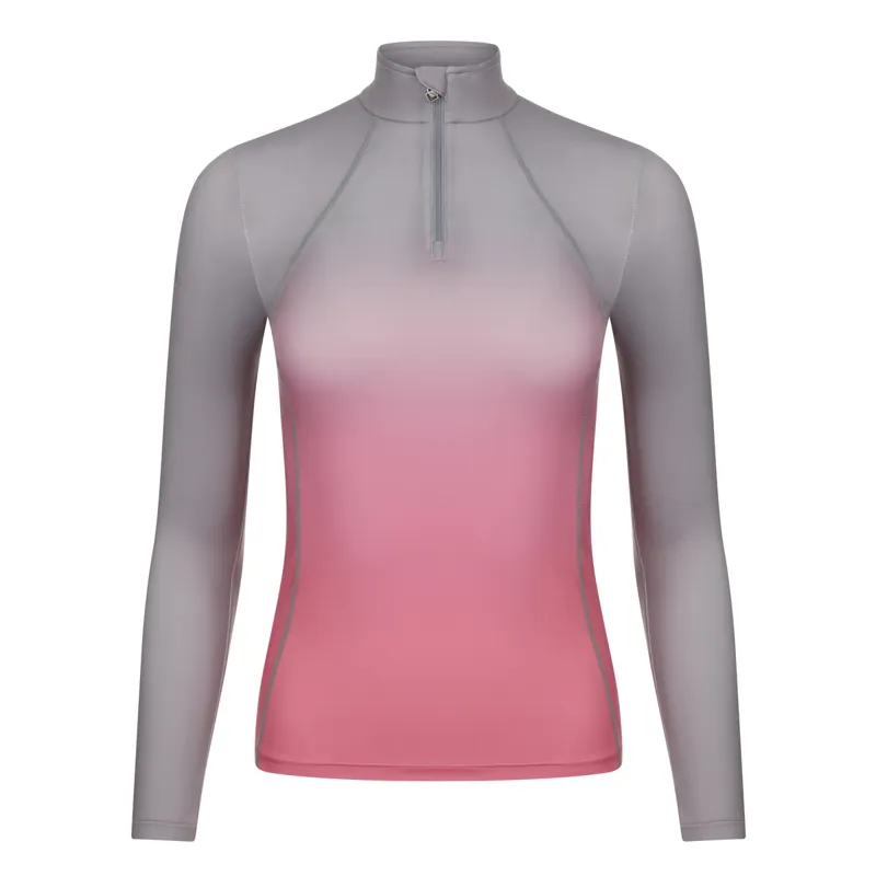 LeMieux Spectrum Young Rider Base Layer - Grey/Watermelon