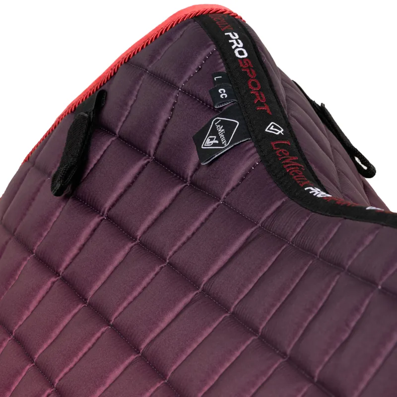 LeMieux Spectrum CC Square Pad - Aubergine/Papaya-2