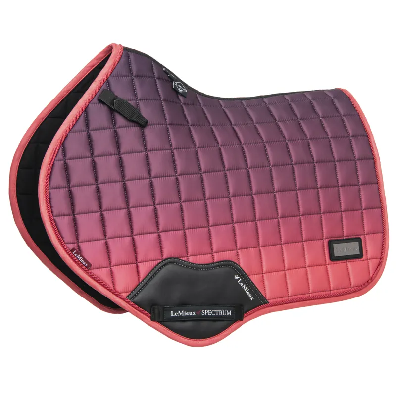 LeMieux Spectrum CC Square Pad - Aubergine/Papaya