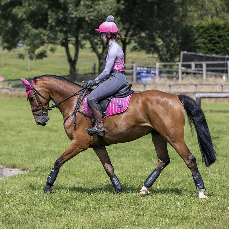 LeMieux Spectrum CC Square Pad - Grey/Watermelon-3