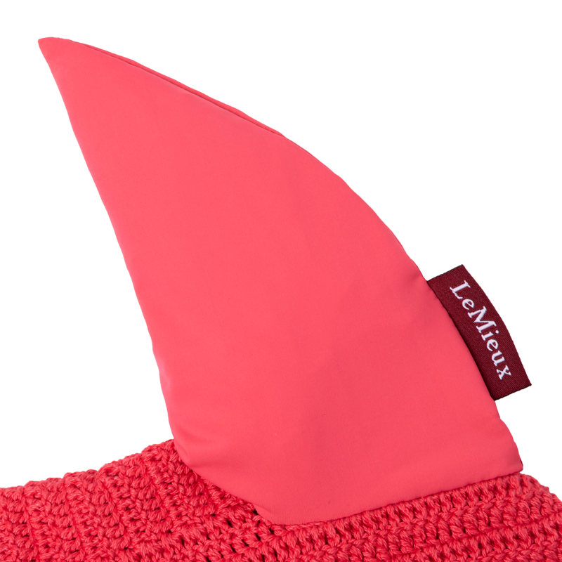 LeMieux Spectrum Satin Fly Hood - Aubergine/Papaya-2