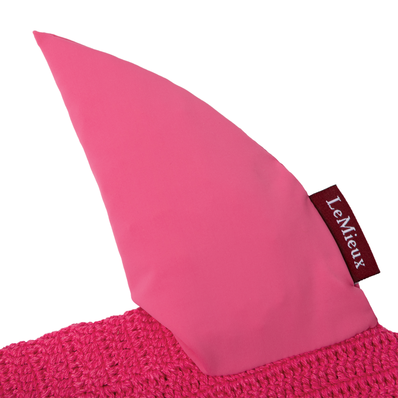 LeMieux Spectrum Satin Fly Hood - Grey/Watermelon-2