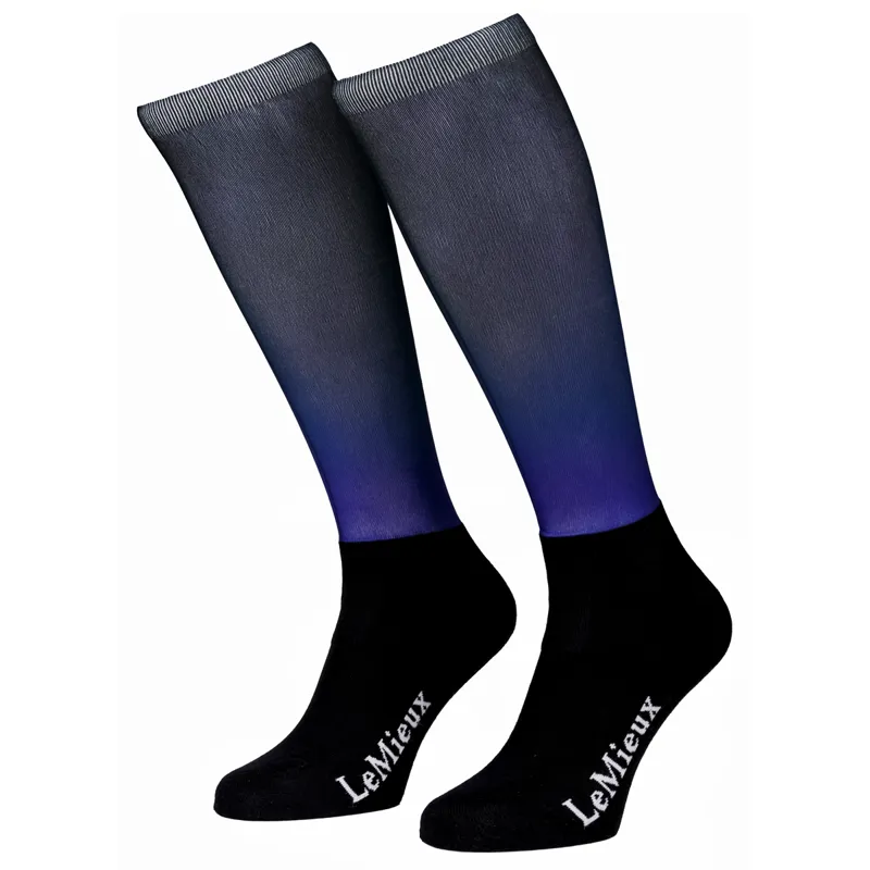 LeMieux Spectrum Socks - Navy/Bluebell