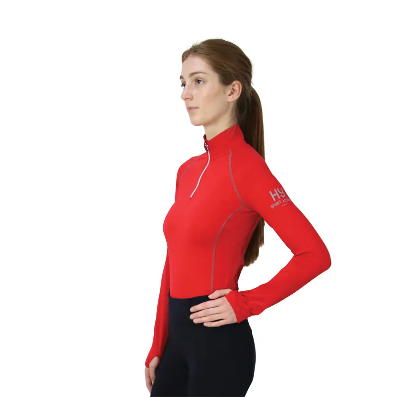 Hy Sport Active Base Layer- Rosette Red