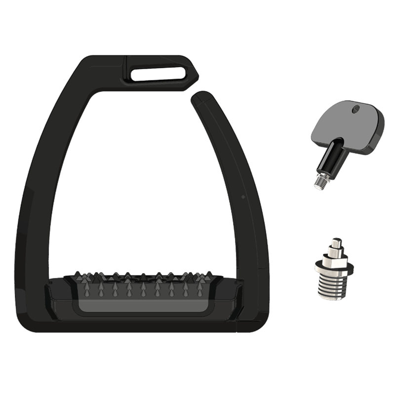 Sprenger Aero Safety Stirrup with Spikes - Black/Black