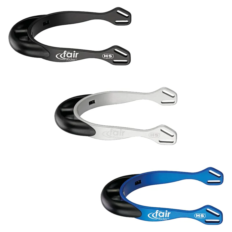 Sprenger FairRider Rounded Neck End Spurs - 25mm - Black