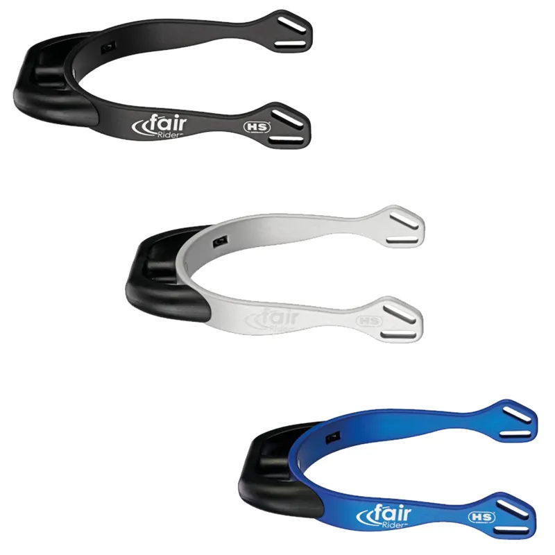 Sprenger FairRider Flat Neck End Spurs - 20mm - Black