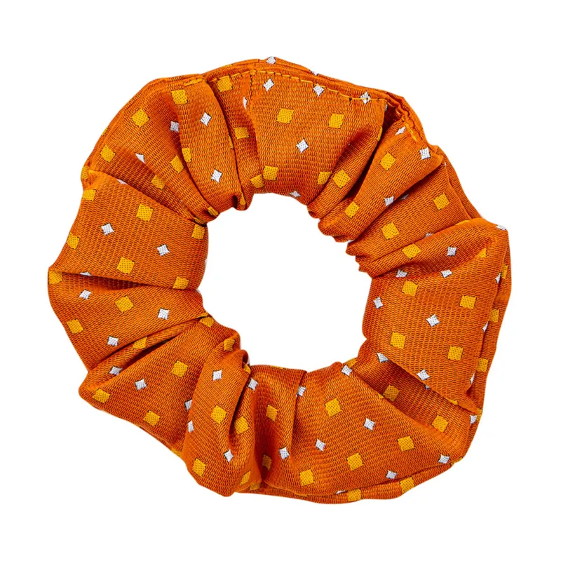Supreme Products Show Scrunchie - Orange/Gold Diamonds 