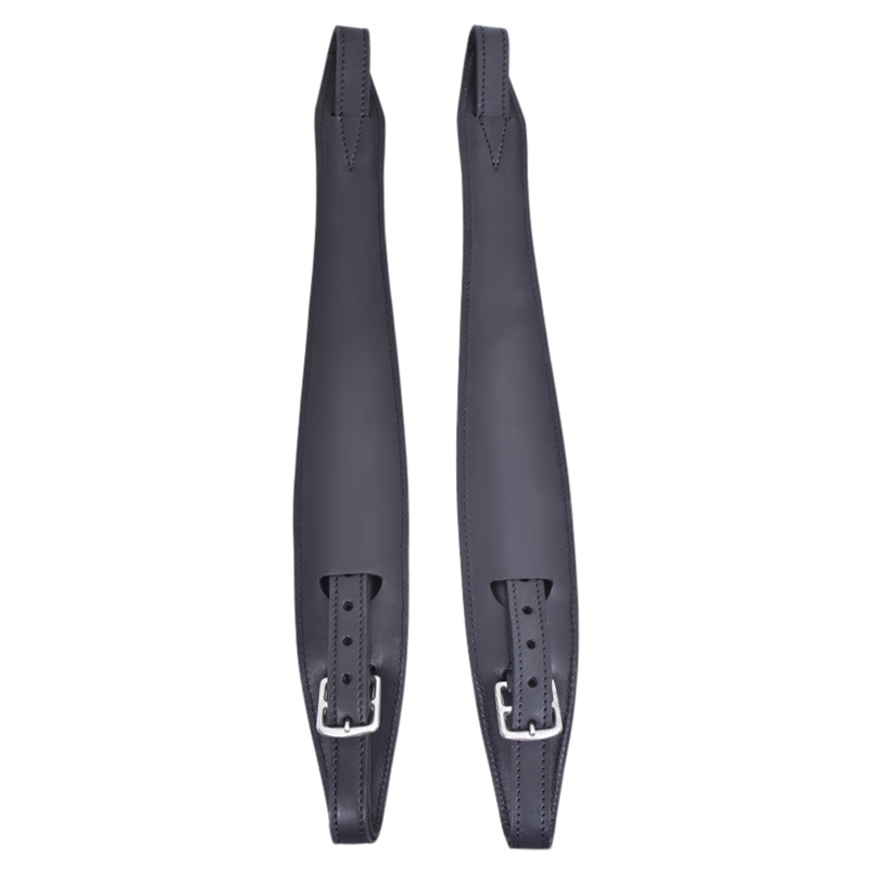 Equipe Jump Fender Stirrup Leathers - Black-1