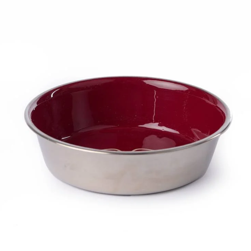 Le Chameau Stainless Steel Dog Bowl - Rouge-1