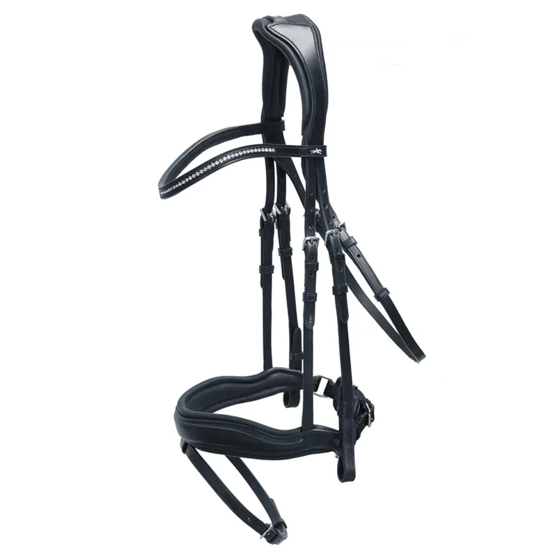 Schockemohle Stanford Anatomic Bridle - Black/Silver