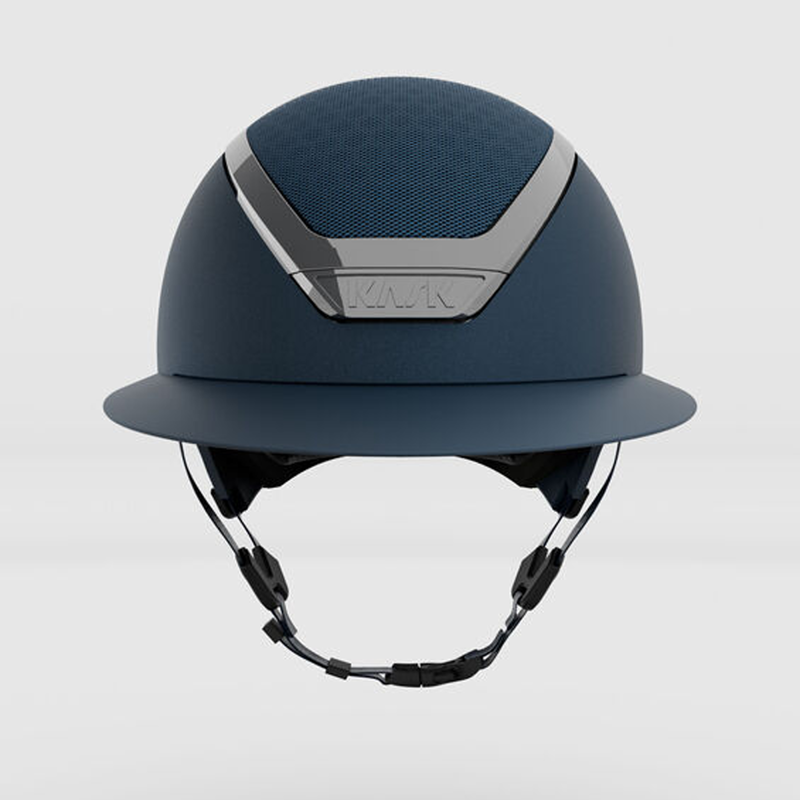 Kask Star Lady Chrome Riding Hat - Navy/Silver-3