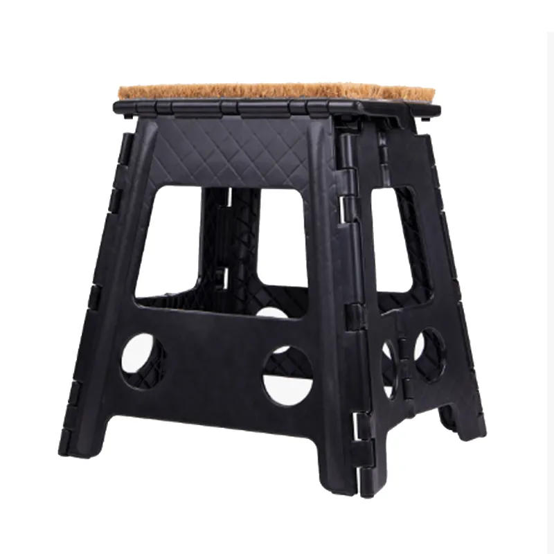 QHP Step-Up Stool With Mat - Black