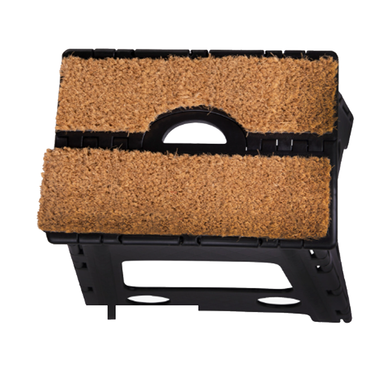 QHP Step-Up Stool With Mat - Black-1