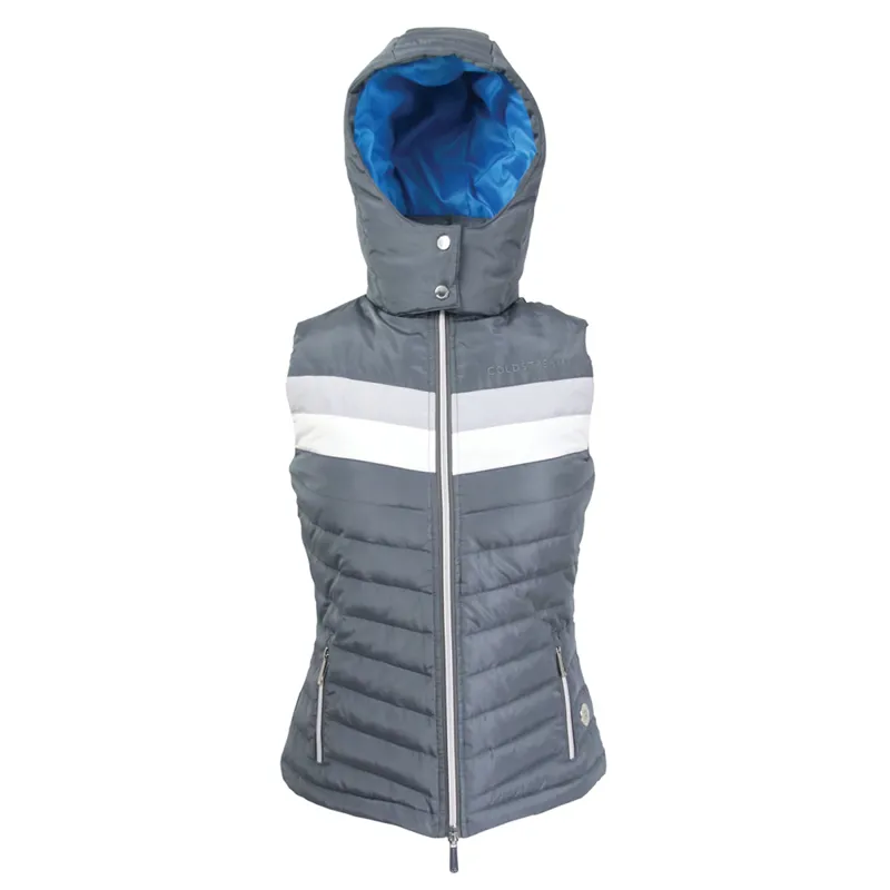 Coldstream Stichill Quilted Gilet - Grey/White/Blue-2