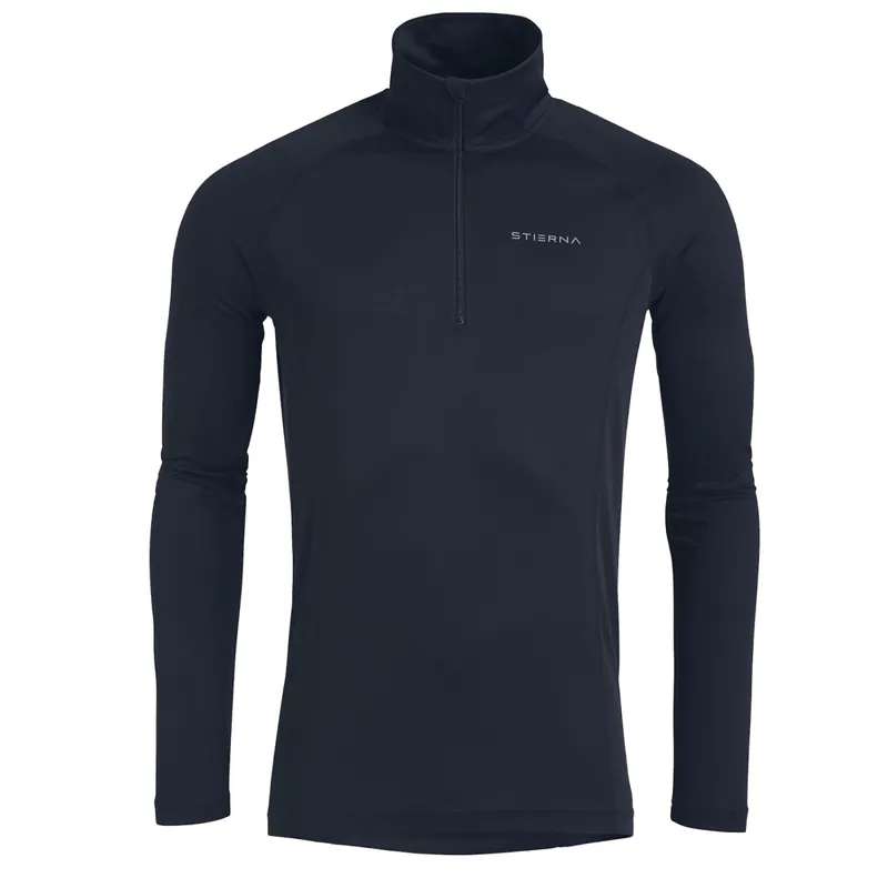 Stierna Apollo 1/2 Zip Long Sleeve Base Layer - Dark Navy