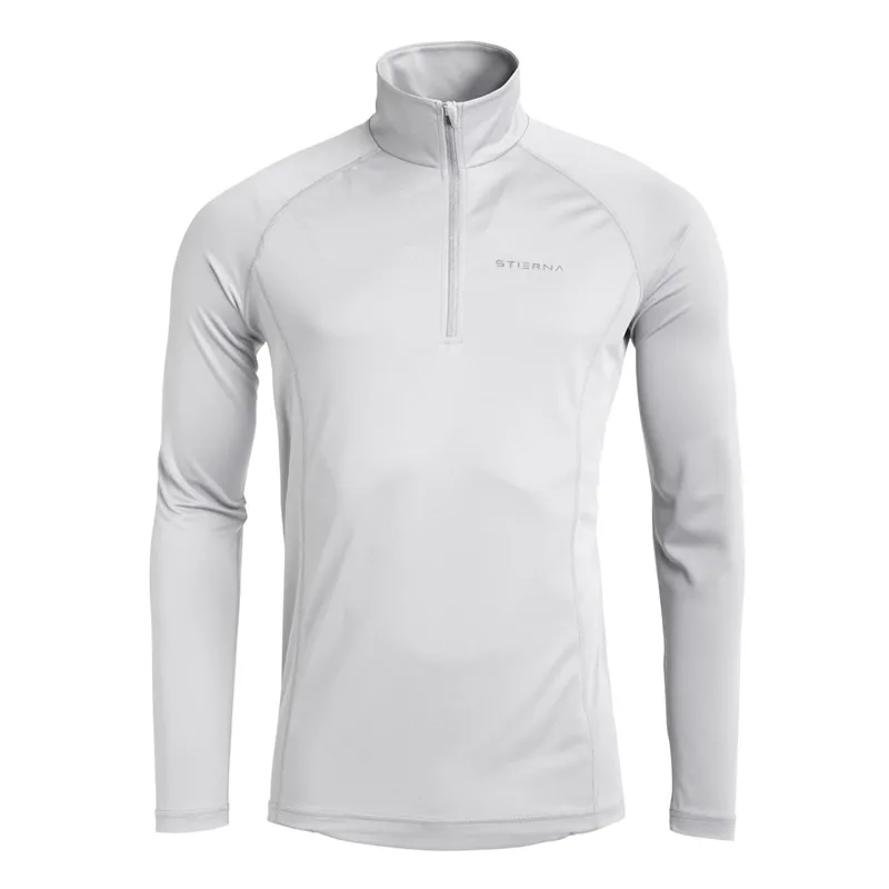 Stierna Apollo 1/2 Zip Long Sleeve Base Layer - Snow White