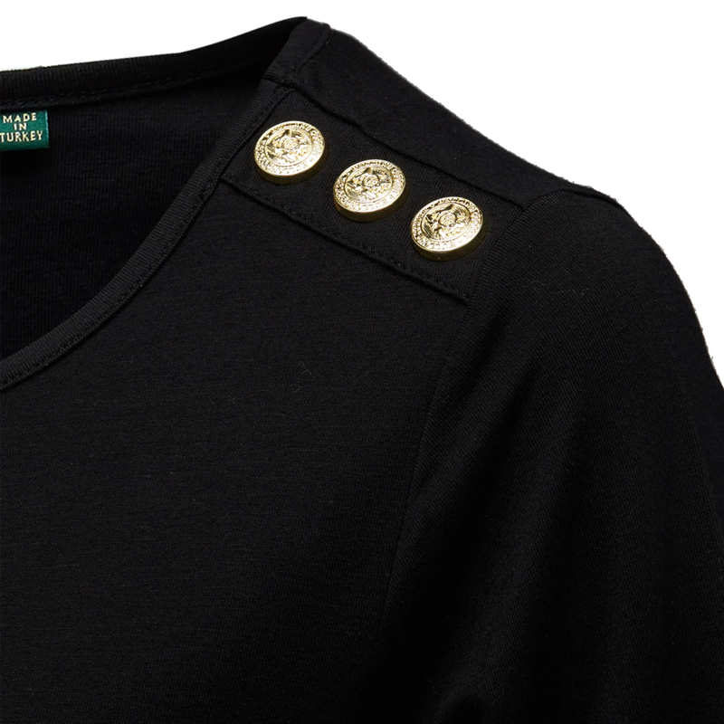 Holland Cooper Bespoke Stirrup Tee - Black-6