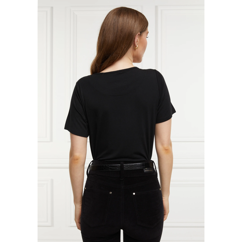 Holland Cooper Bespoke Stirrup Tee - Black-3