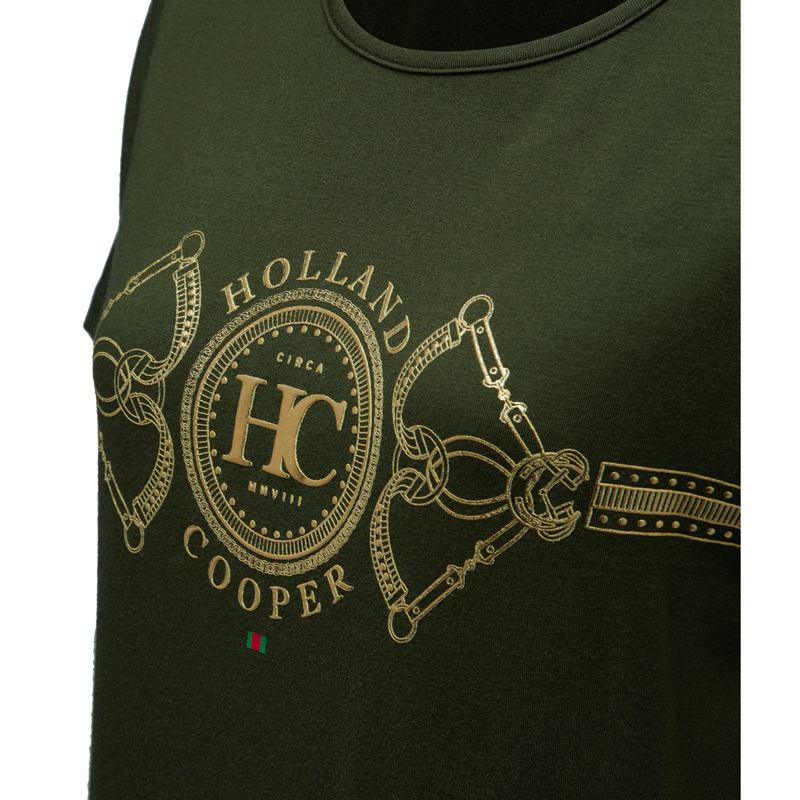 Holland Cooper Bespoke Stirrup Tee - Khaki-5