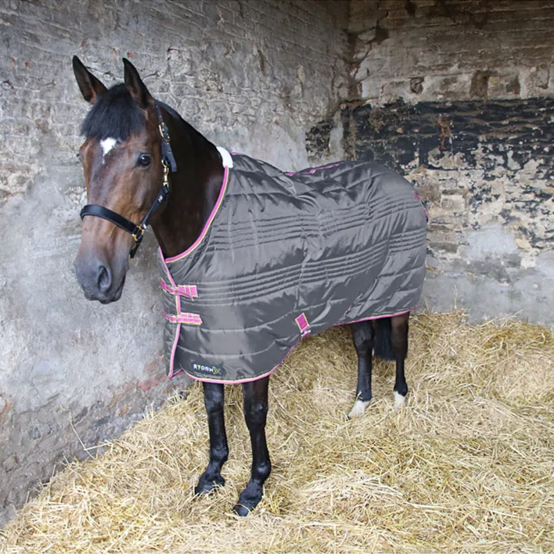 Hy StormX Original 300g Stable Rug - Grey/Pink/Yellow