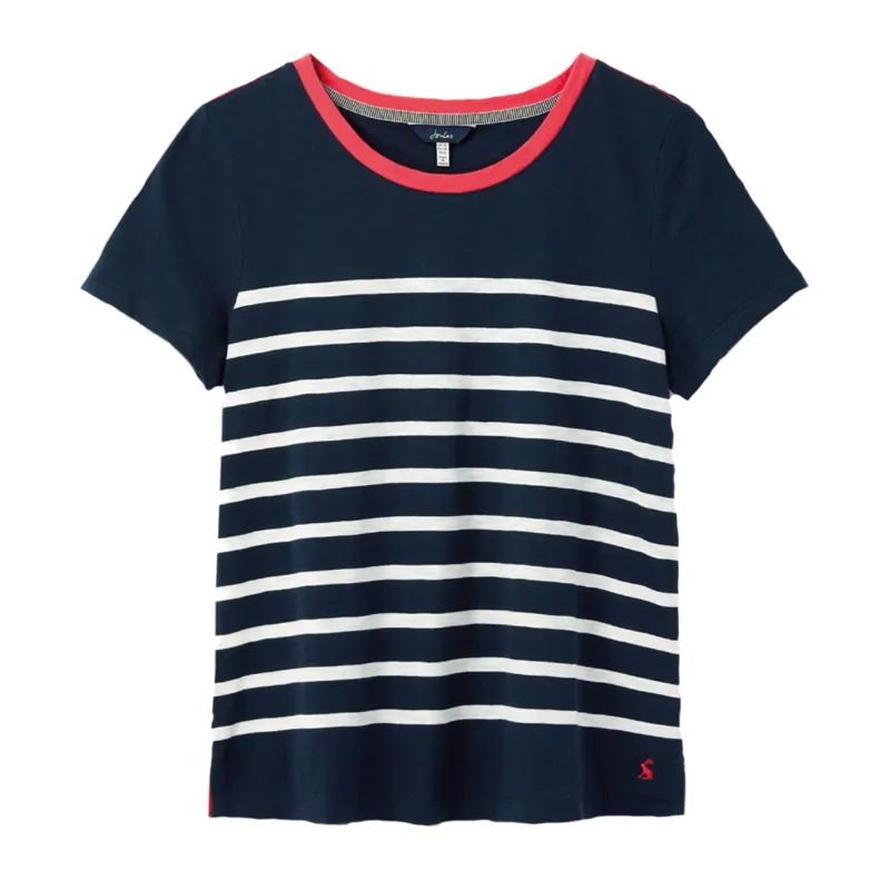 Joules Classic Crew T-Shirt - French Navy Cream Stripe