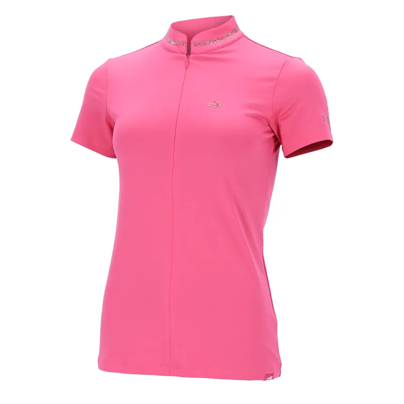 Schockemohle Summer Page Style Ladies Functional Shirt - Hot Pink
