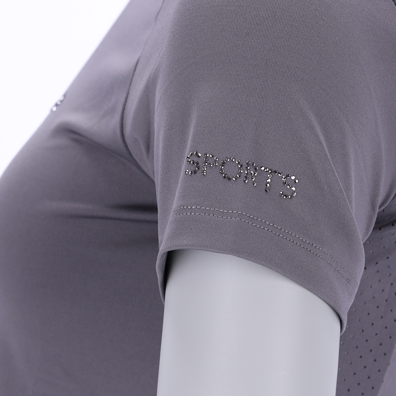 Schockemohle Summer Page Style Ladies Functional Shirt - Slate Grey-5