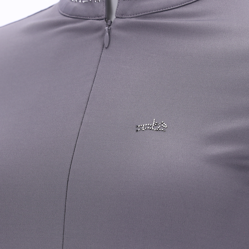 Schockemohle Summer Page Style Ladies Functional Shirt - Slate Grey-3