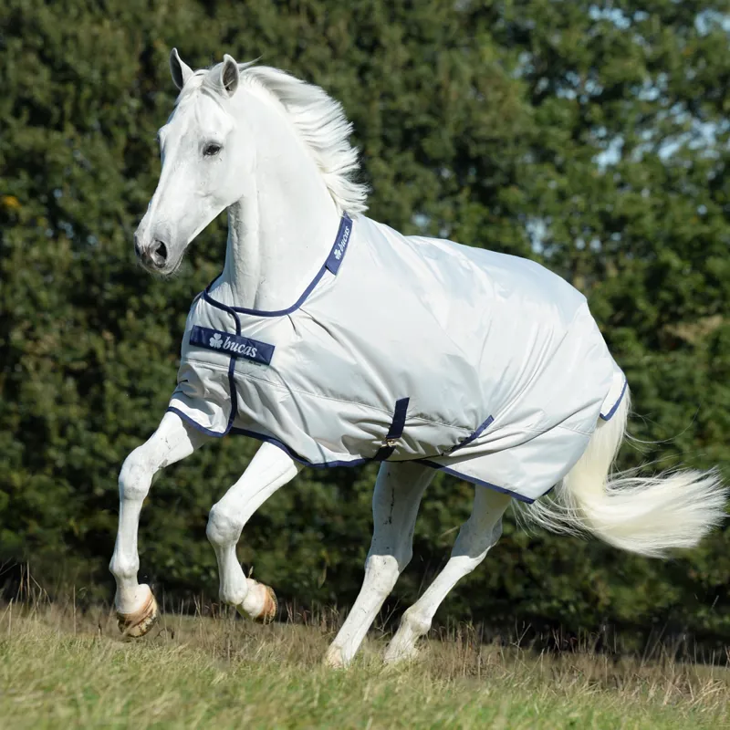 Bucas Sun Shower Lightweight Turnout Rug - Silver