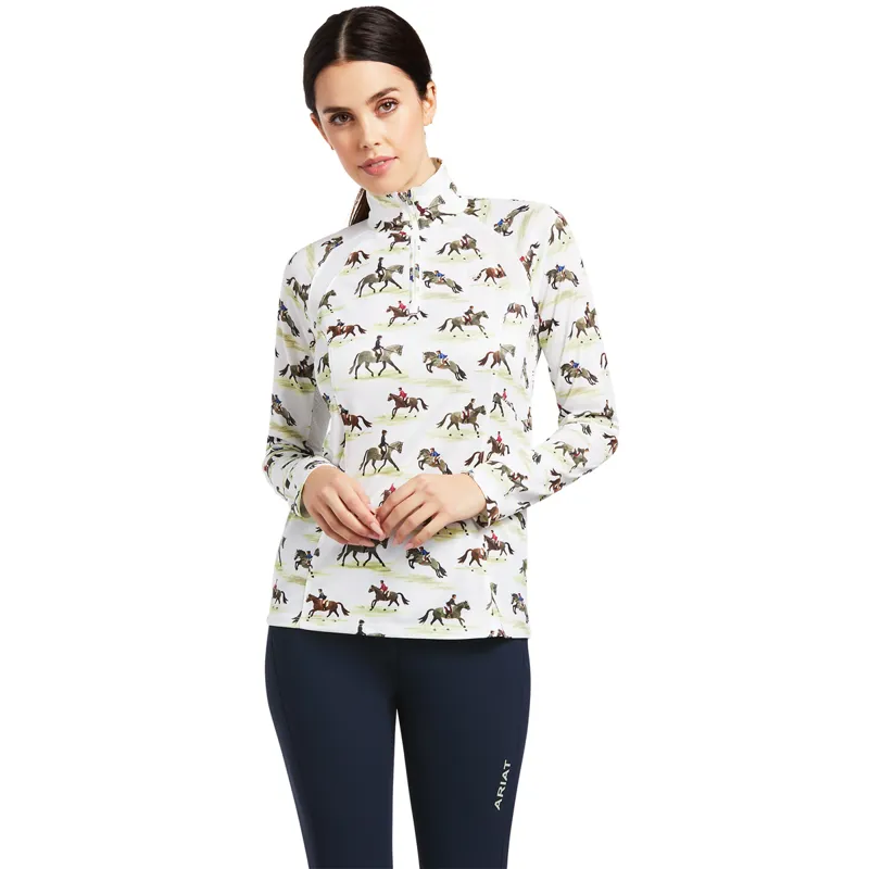Ariat Womens Sunstopper 2.0 Base Layer - Good Show Print