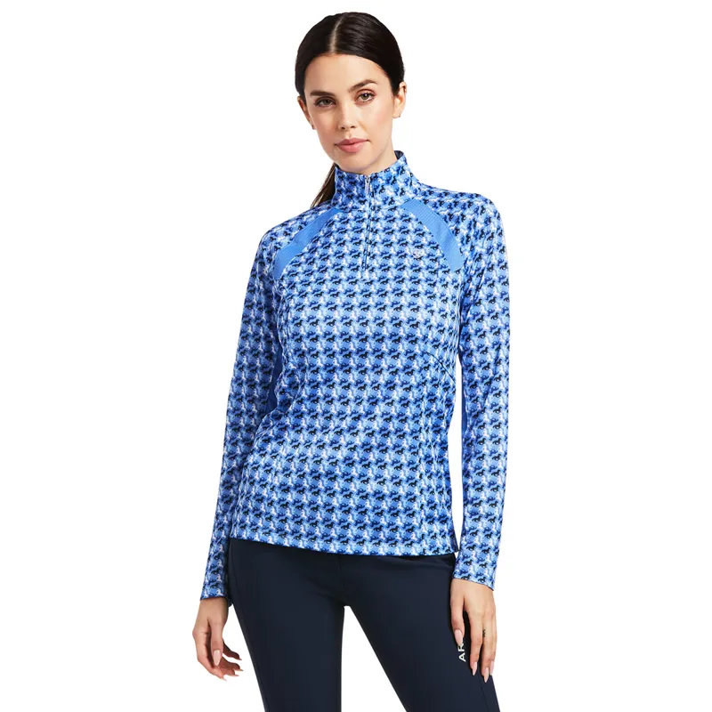 Ariat Womens Sunstopper 2.0 Base Layer - Reykjavik Ditsy Horse