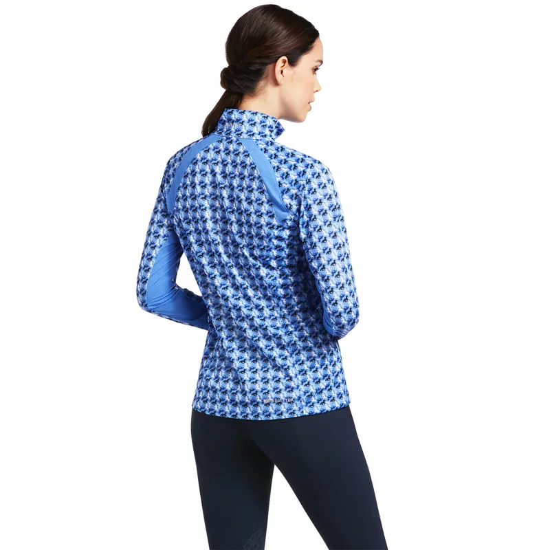 Ariat Womens Sunstopper 2.0 Base Layer - Reykjavik Ditsy Horse-1