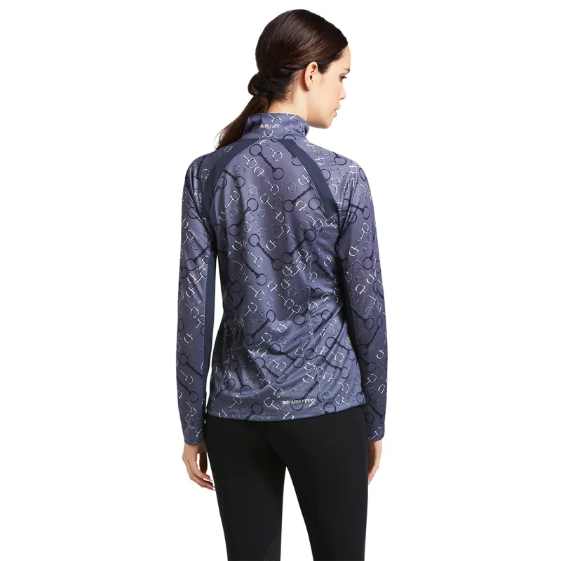 Ariat Women's Sunstopper 2.0 Base Layer - Charcoal Bit Print-1