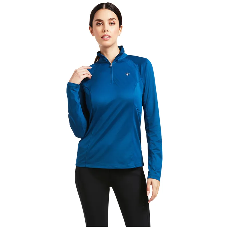Ariat Women's Sunstopper 2.0 Base Layer - Blue Opal