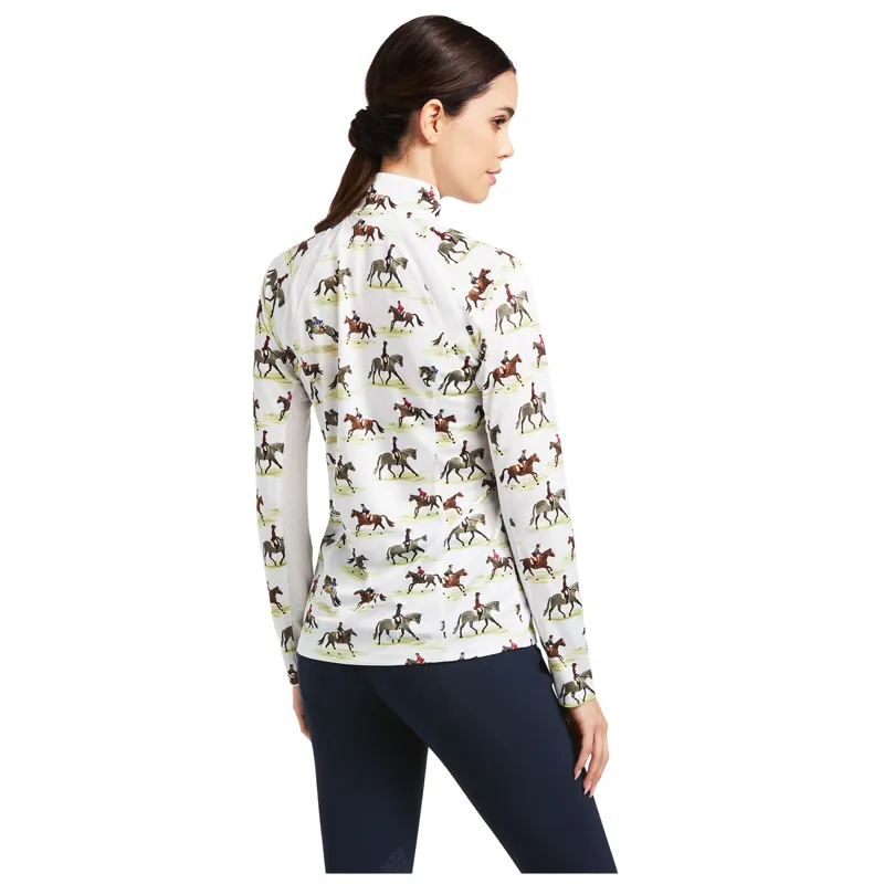 Ariat Womens Sunstopper 2.0 Base Layer - Good Show Print-2