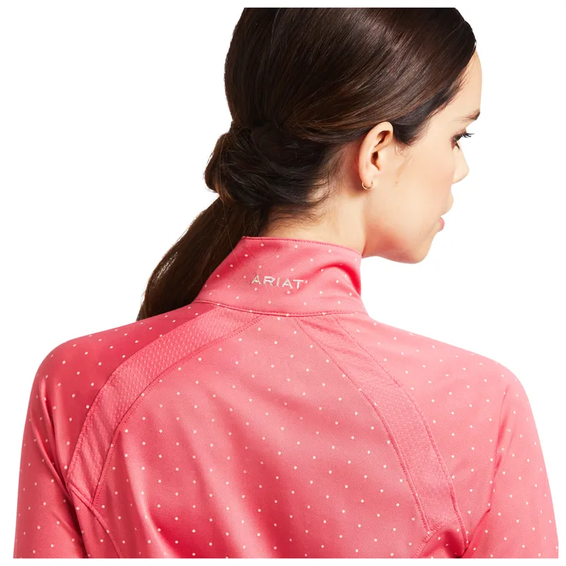 Ariat Women's Sunstopper 2.0 Base Layer - Party Punch Dot-3