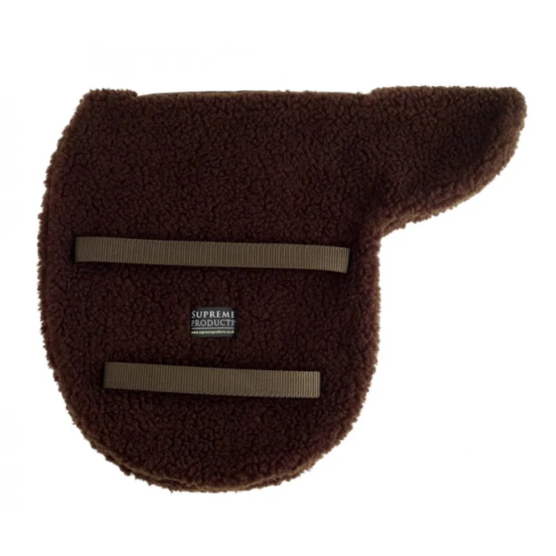 Supreme Products Double Fleece Straight Cut Numnah - Brown 