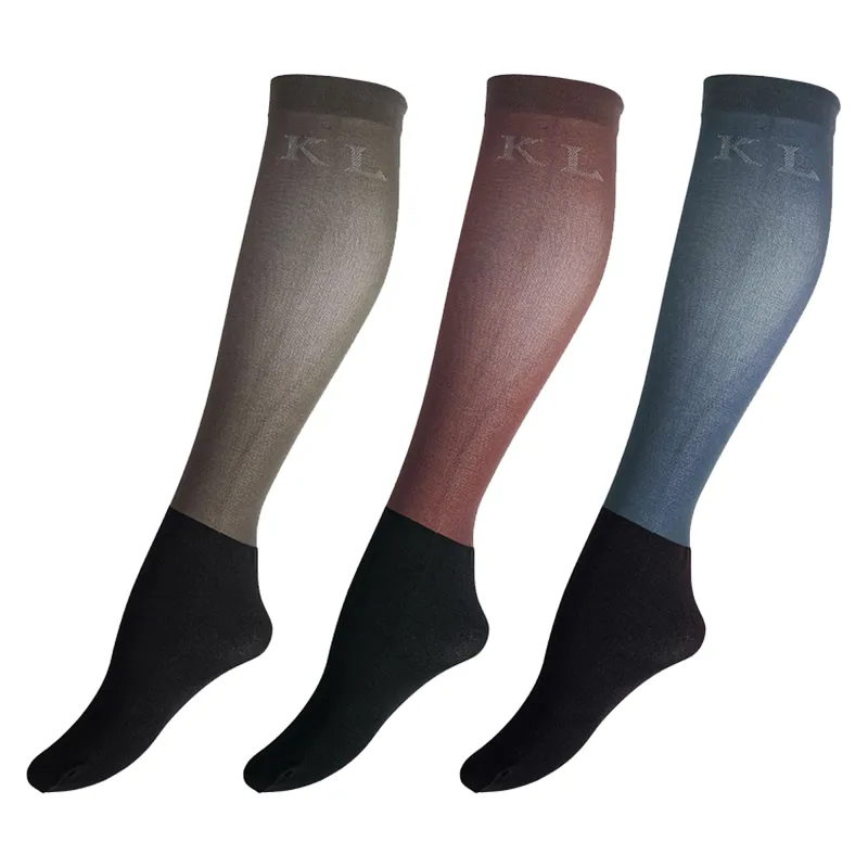 Kingsland KLsuubi Unisex Show Socks 3-Pack - Assorted Colours