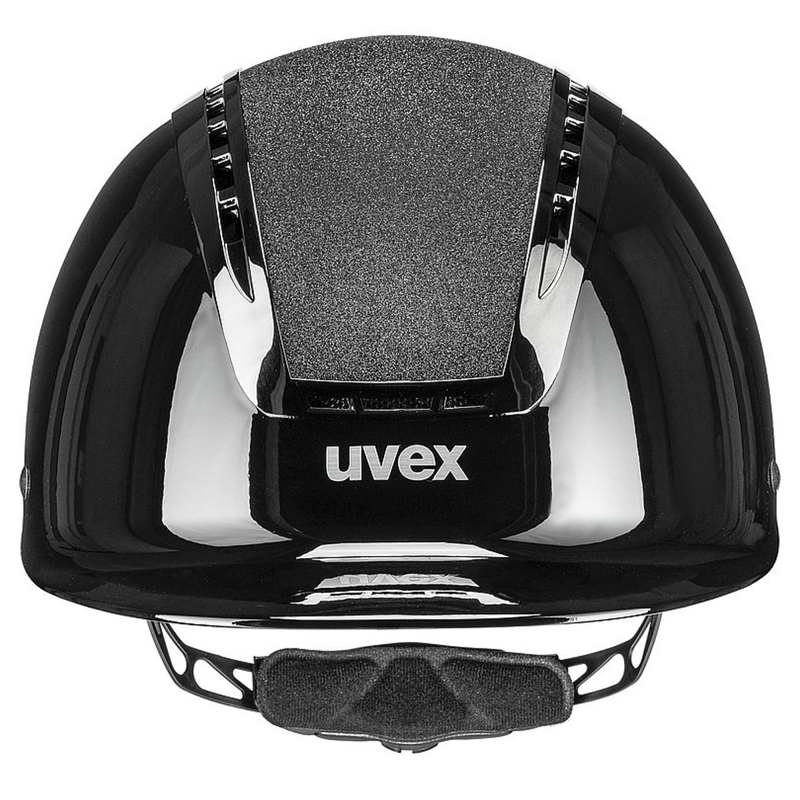 Uvex Suxxeed Blaze Riding Hat - Black Shiny-2
