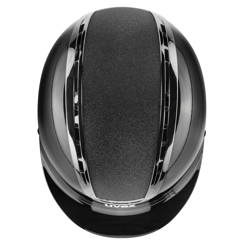 Uvex Suxxeed Blaze Riding Hat - Black Shiny-1