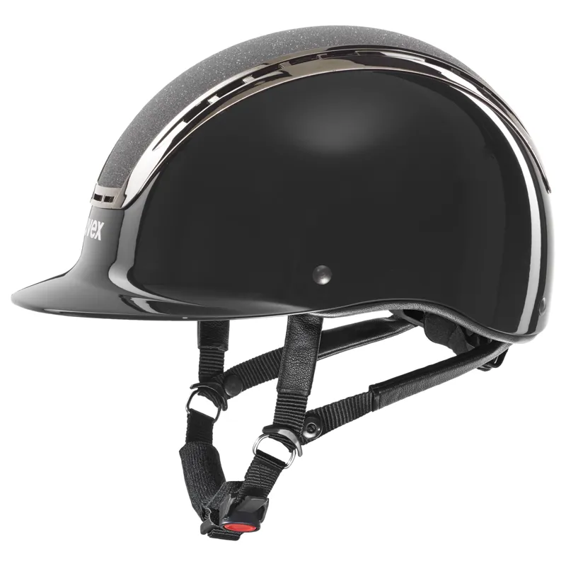 Uvex Suxxeed Blaze Riding Hat - Black Shiny