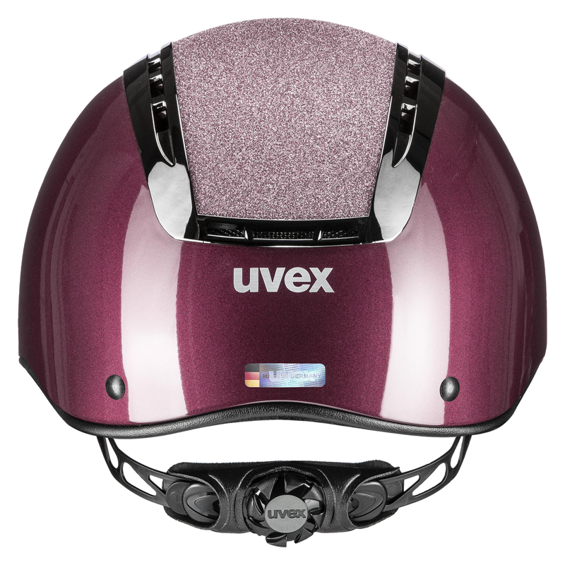 Uvex Suxxeed Blaze Riding Hat - Burgundy Shiny-4