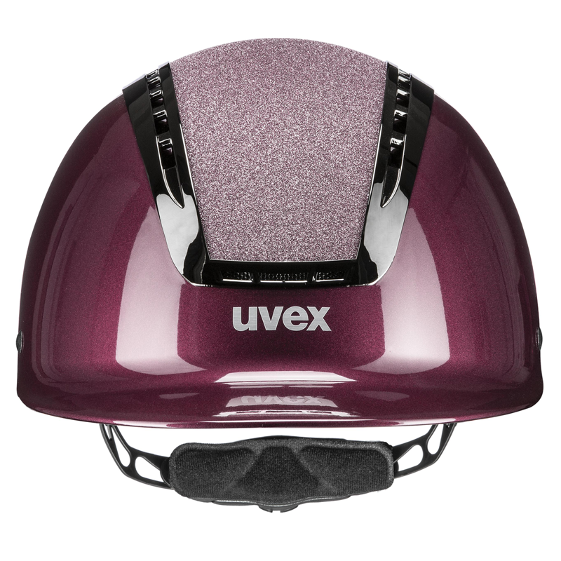 Uvex Suxxeed Blaze Riding Hat - Burgundy Shiny-2