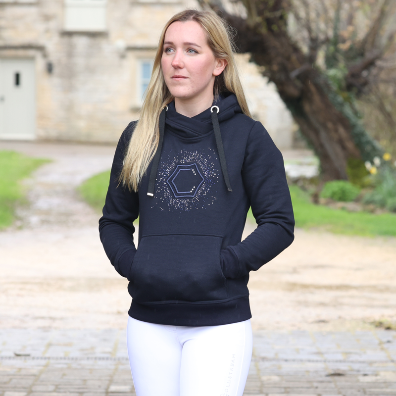 Coldstream Swanlaws Diamante Hoodie - Navy-3