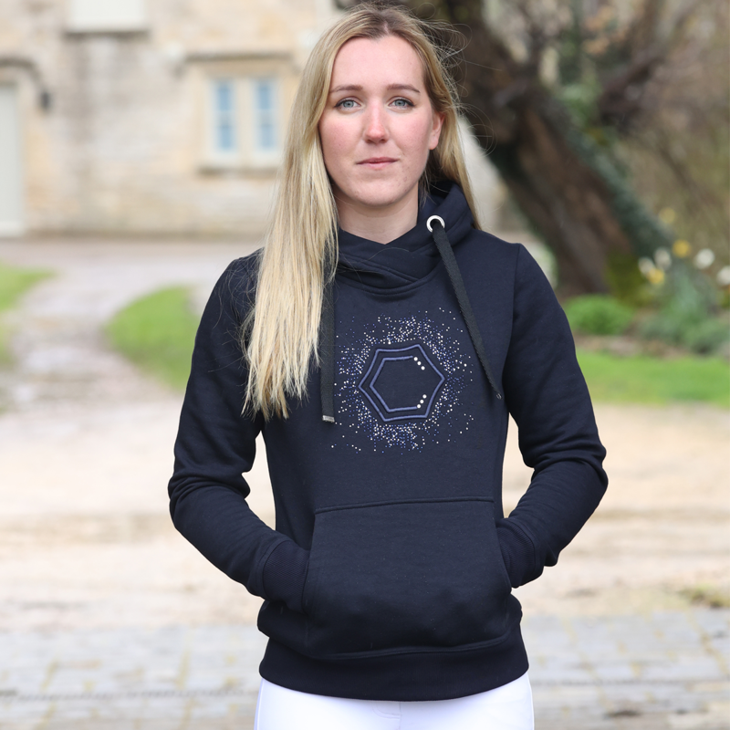 Coldstream Swanlaws Diamante Hoodie - Navy-1