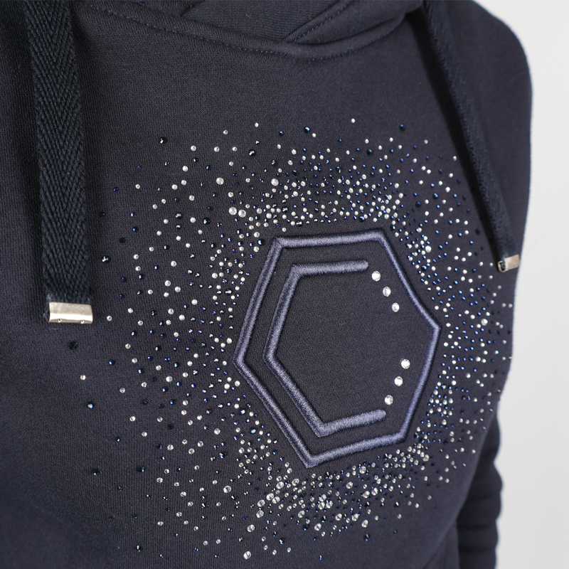 Coldstream Swanlaws Diamante Hoodie - Navy-8
