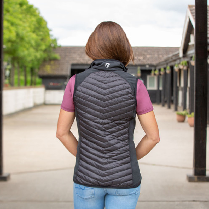 Hy Equestrian Synergy Sync Lightweight Padded Gilet - Black-1