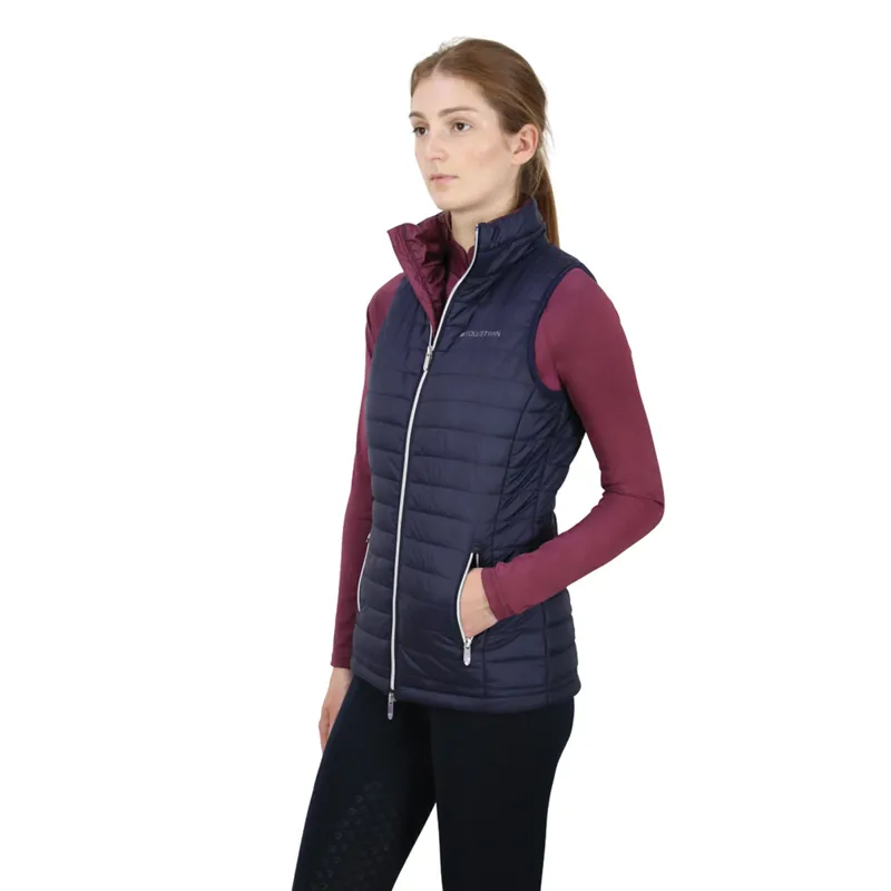 Hy Equestrian Synergy Padded Gilet - Navy/Fig